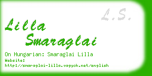 lilla smaraglai business card